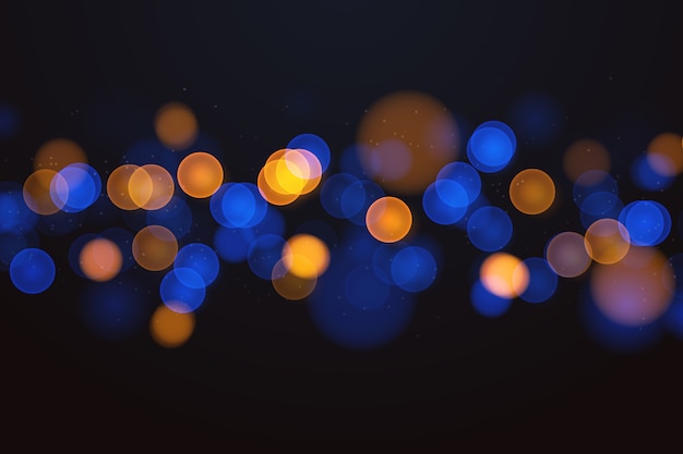 Vector gratuito bokeh de fondo realista