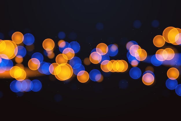 Vector gratuito bokeh de fondo realista