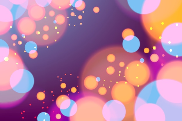 Vector gratuito bokeh de fondo realista