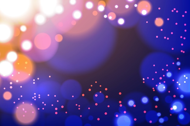 Vector gratuito bokeh de fondo realista