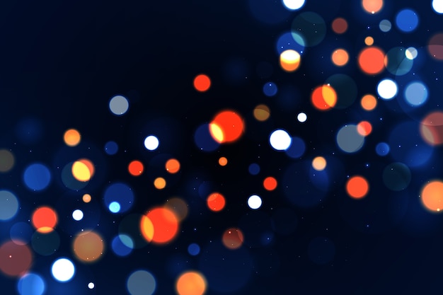 Vector gratuito bokeh de fondo realista