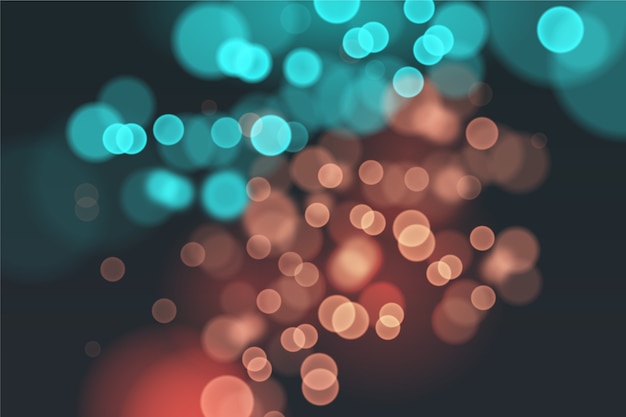 Vector gratuito bokeh de fondo realista