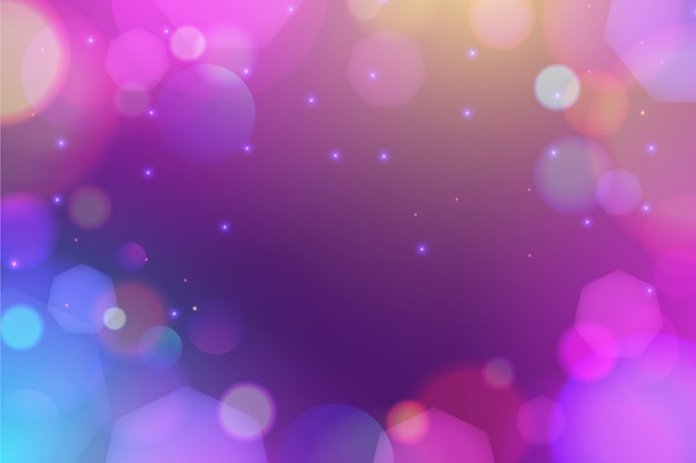 Vector gratuito bokeh de fondo realista