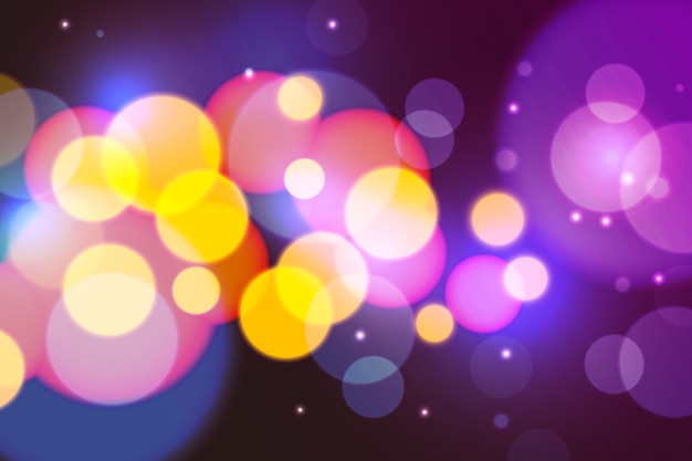 Vector gratuito bokeh de fondo realista