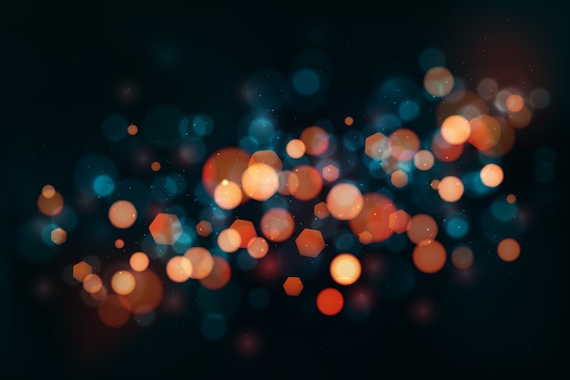 Vector gratuito bokeh de fondo realista