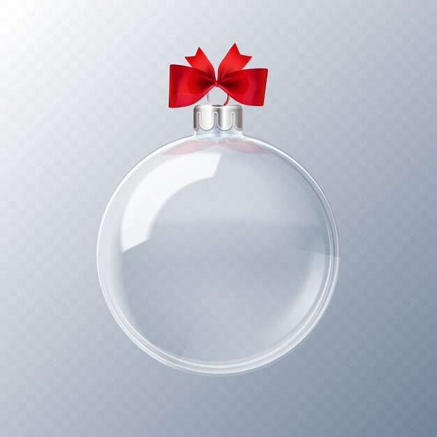 Bola decorativa de navidad de cristal
