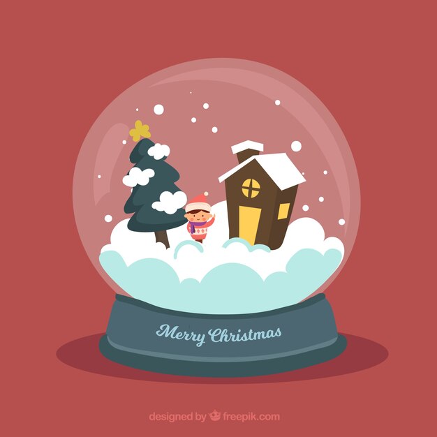 Bola de nieve de navidad globo