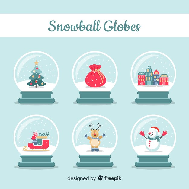 Bola de nieve de navidad