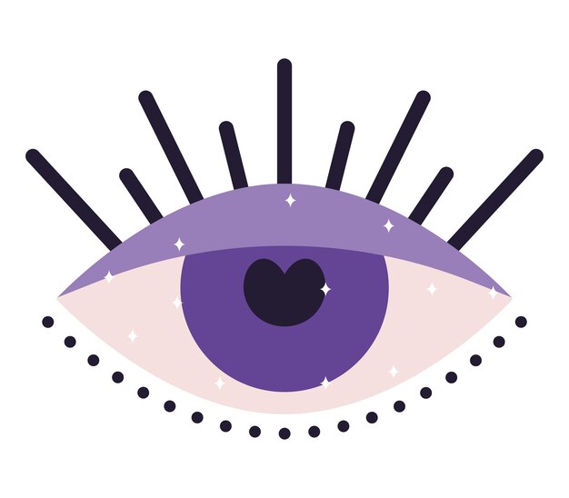bola de los ojos púrpura