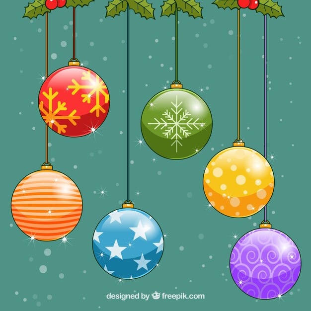 Bolas de navidad coloridos