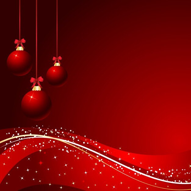 Bolas de navidad en fondo decorativo