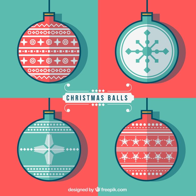 Bolas de navidad planas