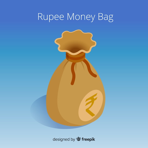 Bolsa de dinero de rupias indias