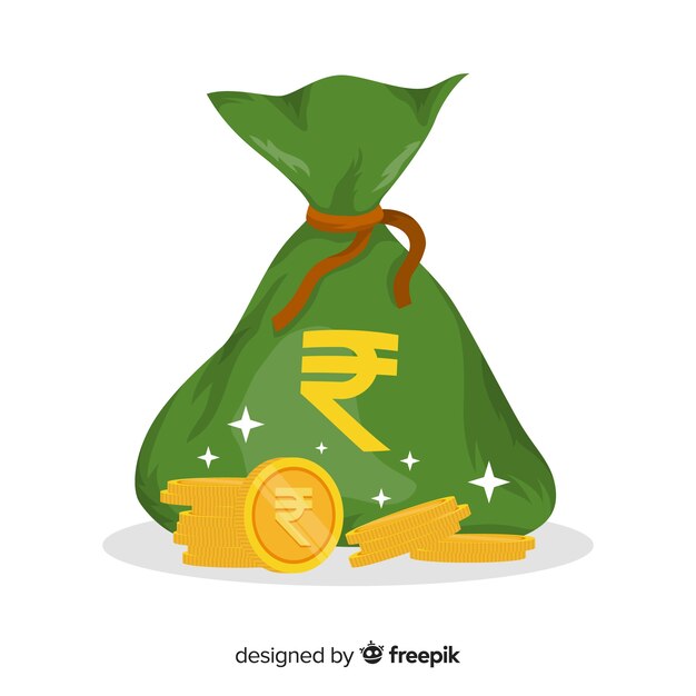 Bolsa de dinero de rupias indias