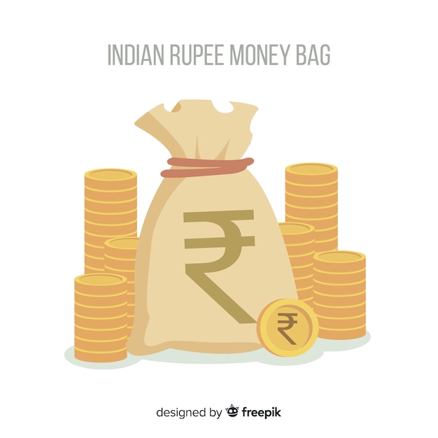 Bolsa de dinero de rupias indias