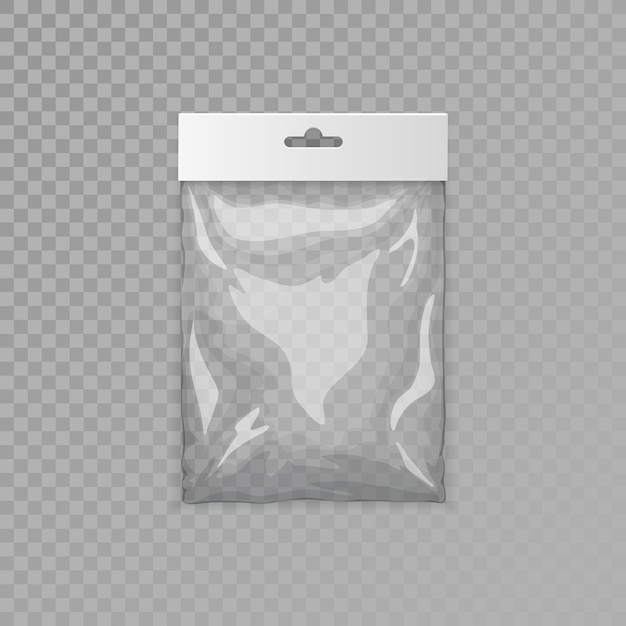 Bolsa de plástico con bolsillo para colgar