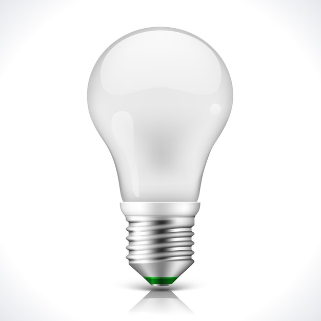 Bombilla de ahorro de energía aislada