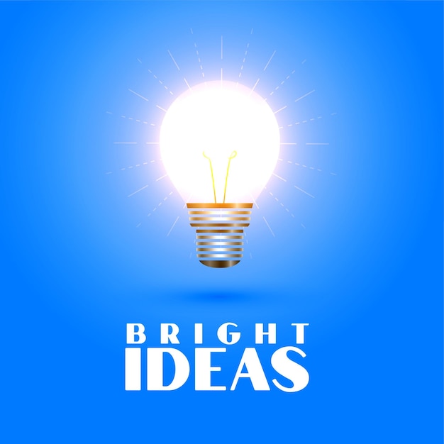 La bombilla incandescente representa el concepto de idea de tecnología
