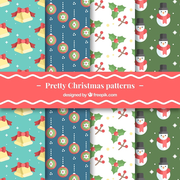 Bonita colección de patrones navideños