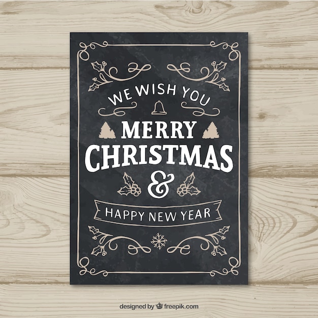 Bonita felicitación de lettering navideño