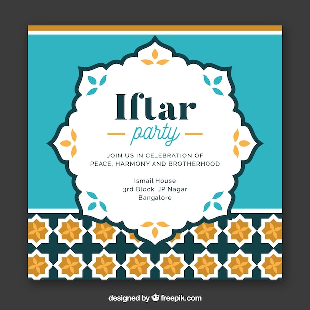 Bonita invitación iftar