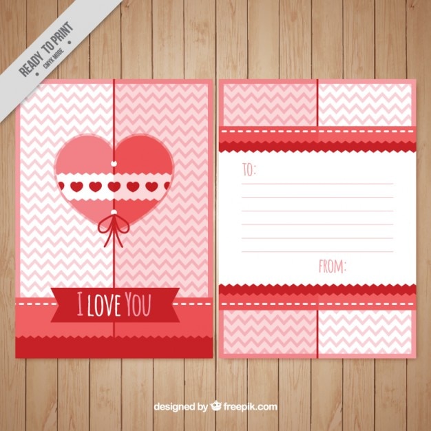 Vector gratuito bonita plantilla de carta de amor