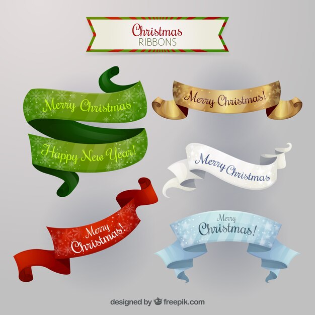 Bonitas cintas vintage de navidad 