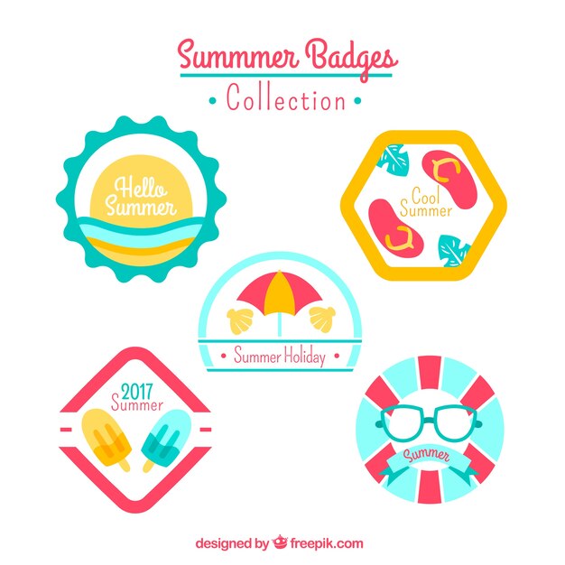 Bonitas insignias de verano
