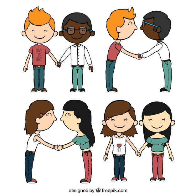 Bonitas parejas homosexuales enamoradas