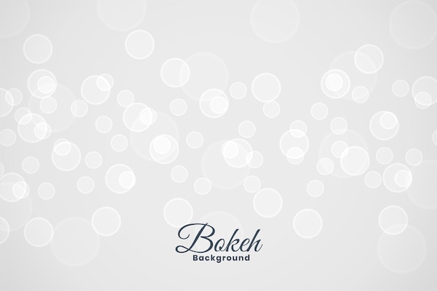 Vector gratuito bonito efecto de luz bokeh blanco