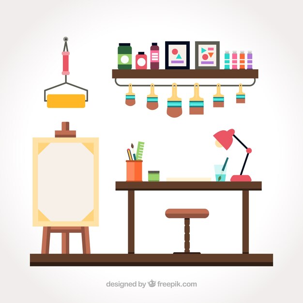 Bonito estudio de arte 