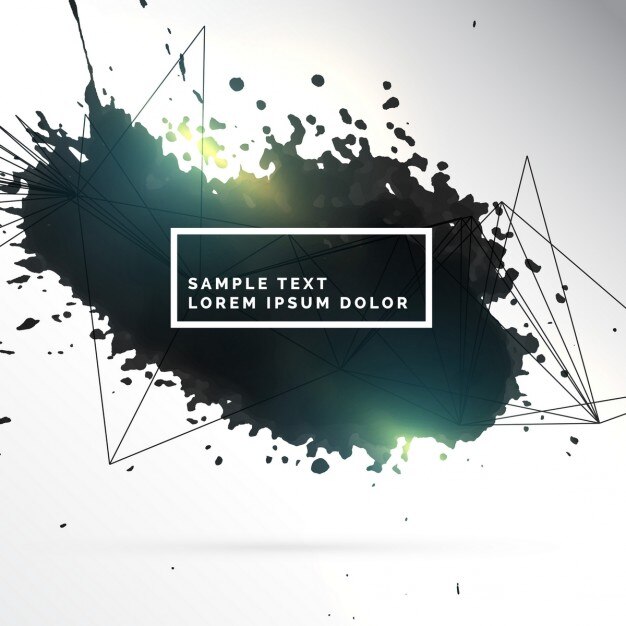 Bonito fondo artístico con salpicaduras de tinta