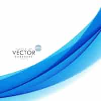 Vector gratuito bonito fondo azul con formas onduladas