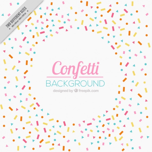 Bonito fondo de celebración con confeti