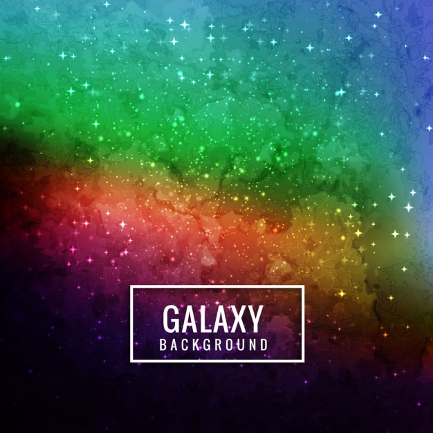 Vector gratuito bonito fondo colorido de galaxia