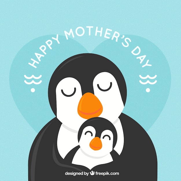 Bonito fondo para el día de la madre en diseño plano