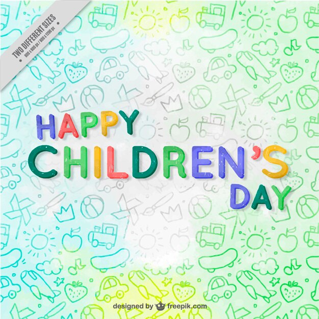 Bonito fondo para el día de los niños