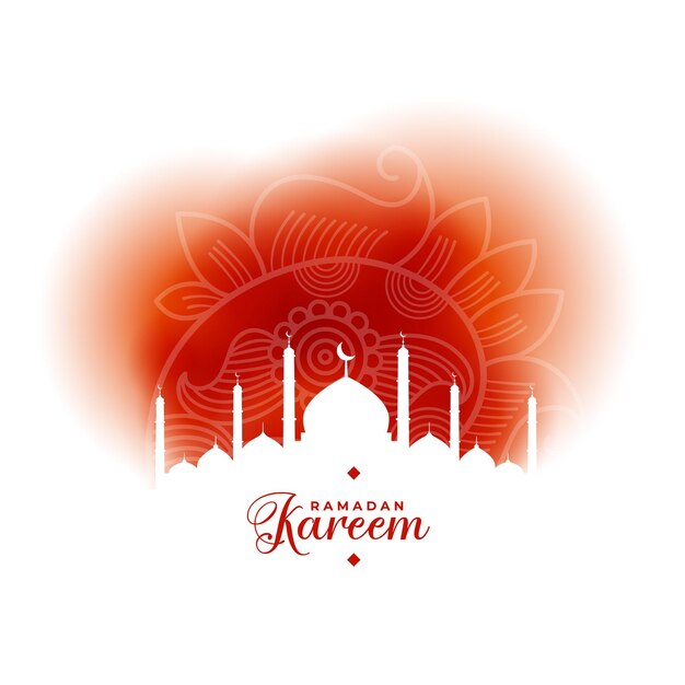 Bonito fondo de estilo islámico ramadan kareem
