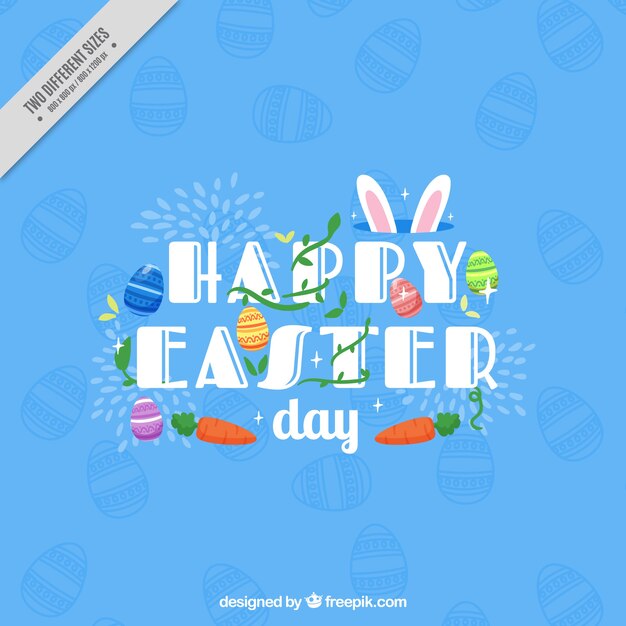 Bonito fondo de feliz día de pascua