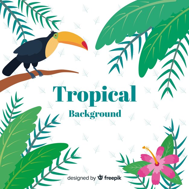 Bonito fondo tropical
