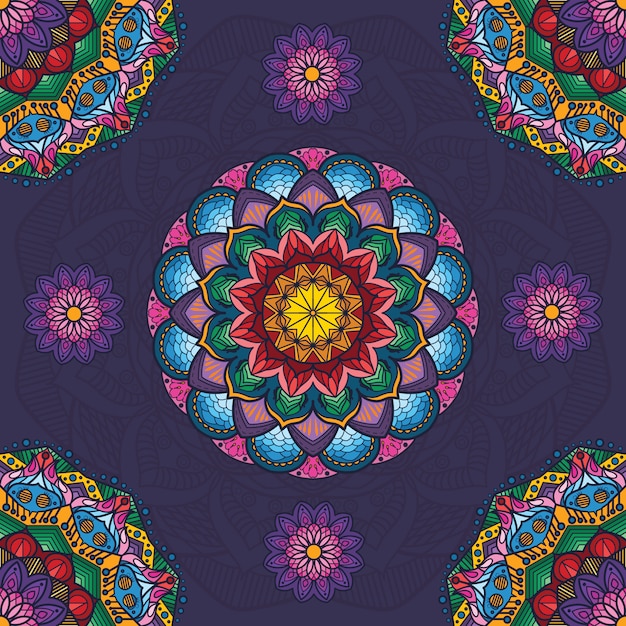 Bonito mandala floral