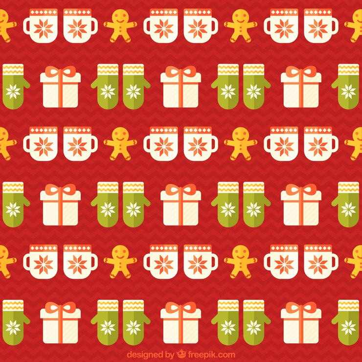 Vector gratuito bonito modelo de la navidad