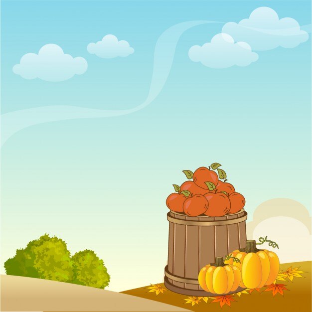 Bonito paisaje de otoño 