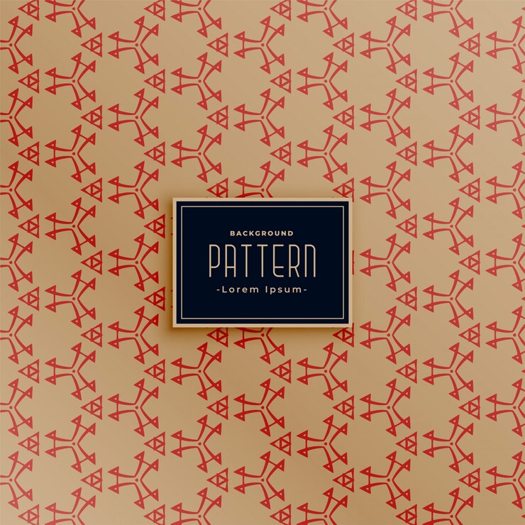 Vector gratuito bonito patrón abstracto estilo vintage diseño de fondo