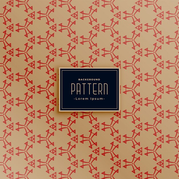 Bonito patrón abstracto estilo vintage diseño de fondo