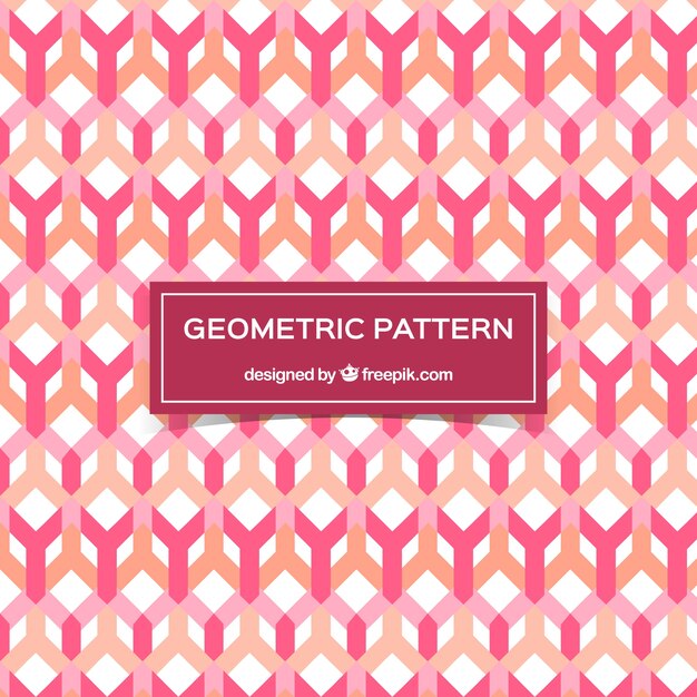 Bonito patrón decorativo de formas geométricas en diseño plano