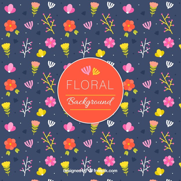 Bonito patrón floral