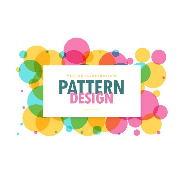 Bonito patrón con puntos de colores