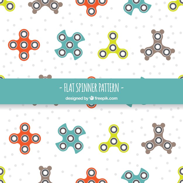 Vector gratuito bonito patrón de spinners