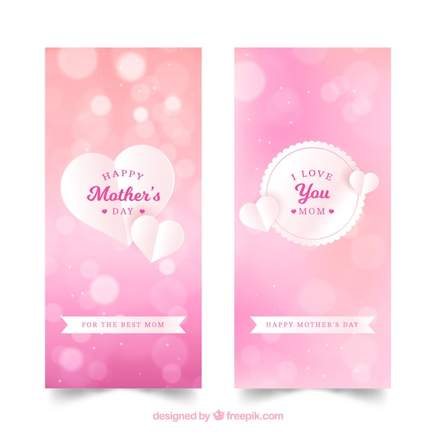 Bonitos banners del día de la madre